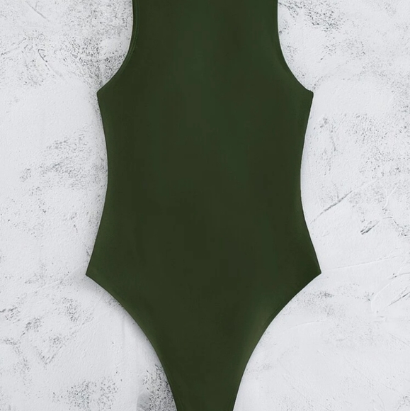 Brand New One Piece zip up Swimsuit M - Picture 2 of 3